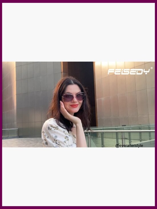 Polarized Square Frame Sunglasses with UV400 Protection